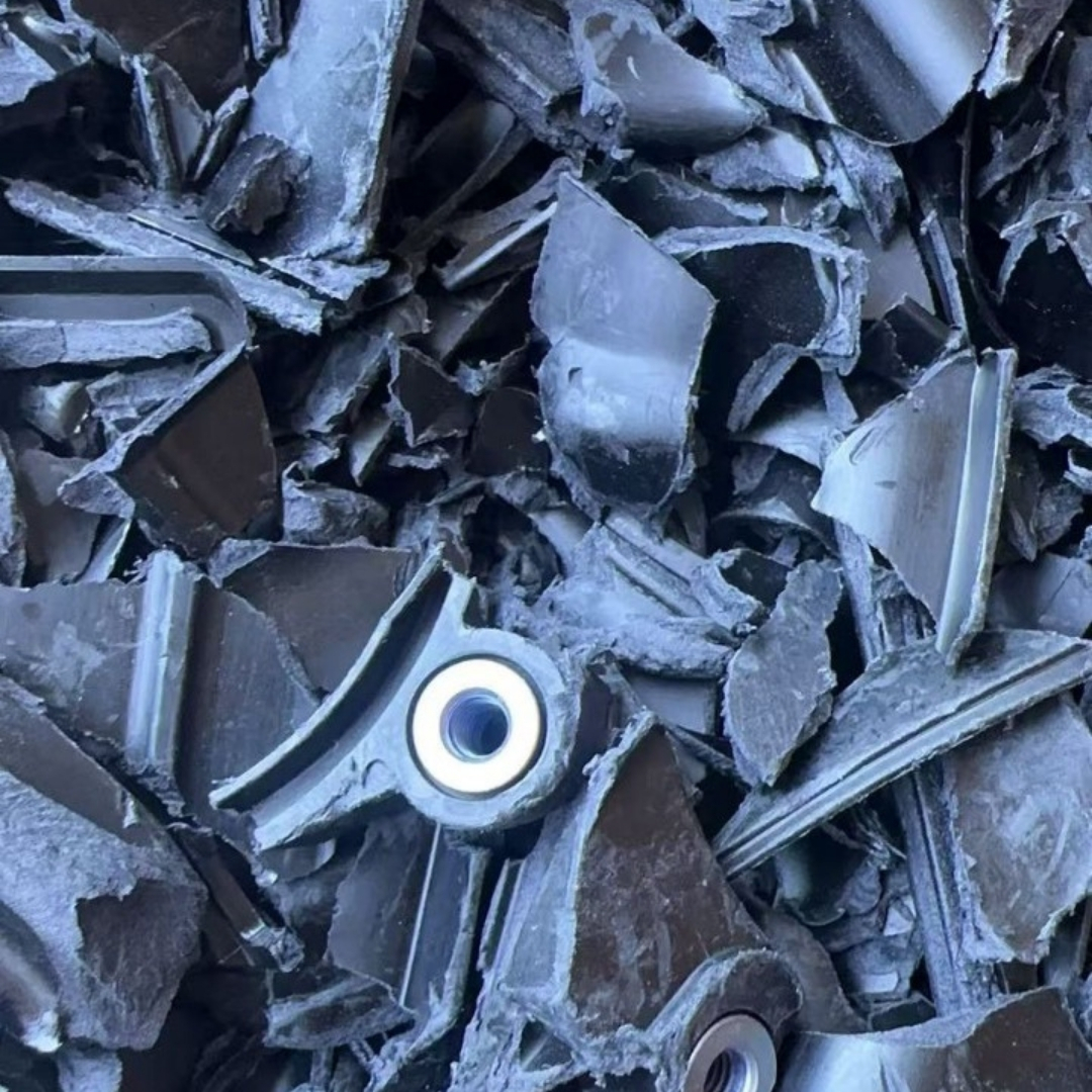 BLACK GRINDED PP PLASTIC MATERIAL
